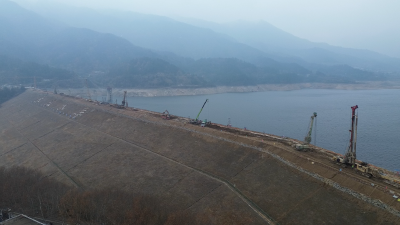 【冲刺四季度 决战保目标】张家咀水库除险加固工程施工项目全速推进
